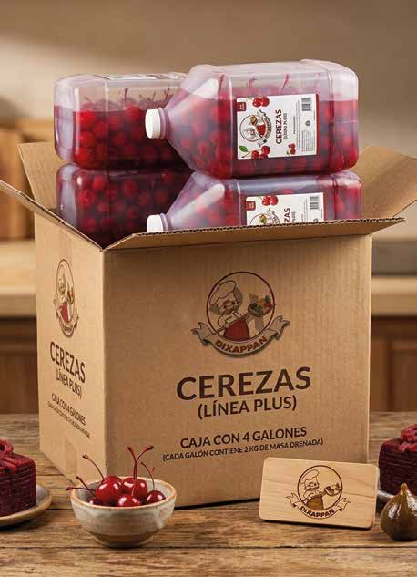Cerezas DIXAPPAN Línea Plus en galones y caja